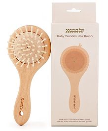 Maate Baby Wooden Hair Brush - Brown