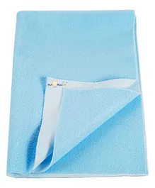 Neonate Care Microfiber Insta Dry Waterproof Baby Bed Protector Dry Sheet for Babies (Large, Blue)