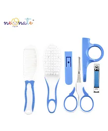 Neonate Care 6 Pcs Baby Care Kits for Kid Nail Clipper Scissor Comb Hairbrush Nail File Hair Grooming Brush Healthcare kit Combo Gift Pack for Kid (Colour May Vary)