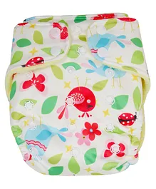 Neonate Care Reusable Cloth Diaper with Diaper Inserts - Multicolour