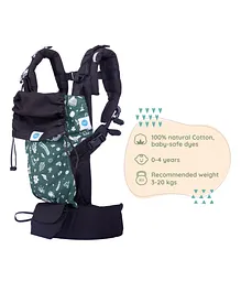 Soulslings Frost Forest Aseema Handsfree Baby Carrier Fully Adjustable - Green