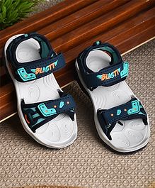 KATS Blastt Print Detail Casual Sandals - Sea Green Navy Blue