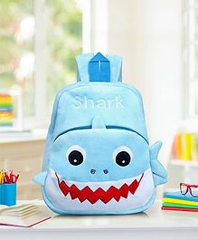 Babyhug Shark Faced Soft Toy Bag - 13 Inches