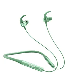 Gizmore MN227 BANG 40 Hrs Playtime Neckband Fast Charging Intuitive On Off Earbuds Bluetooth Headset- Forest Green