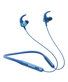 Gizmore MN227 BANG 40 Hrs Playtime Neckband Fast Charging Intuitive On Off Earbuds Bluetooth Headset - Navy Blue
