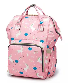 Chinmay Kids Large Capacity Mother Bag Diaper Backpack with Insulated Bottle Storage - Light Pink