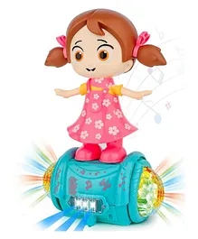 360 Degree Rotating Musical Dancing Fashion Princess Doll Girl with 5D Light & Musical Sound - Multicolour