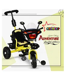 Amardeep Baby Musical Tricycle Adventure - Yellow