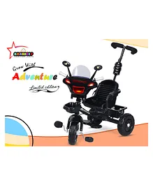 Amardeep Baby Musical Tricycle Adventure - Black