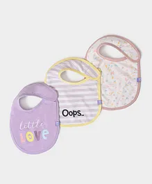 Mi Arcus  Showering Love Unisex Toddler Bib Pack of 3- Multicolor