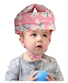 ORTIS Adjustable Cushioned Baby Safety Helmet Pink (Print May Vary)