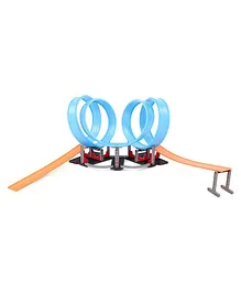Playzu Pull Back Car Track Set  4 - Multicolour