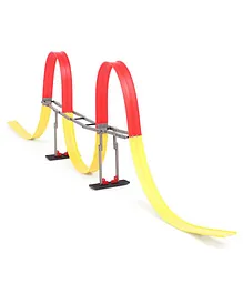 Playzu Magnetic Car Track Set  2 Loops - Multicolour