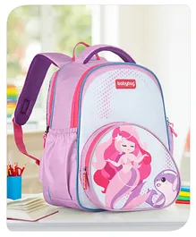 Babyhug School Backpack Mermaid Purple - 15.5 Inches