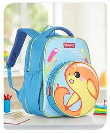 Babyhug School Backpack Dolphin - 15.5 Inches