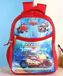 Disney Pixar Cars School Bag Blue & Red - 14 Inch (Color and Print May Vary)