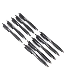 Luxor Micra Ball Pen With 0.7 Mm Tip  Pack Of 10 - Black
