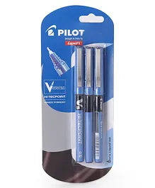 Pilot V5 Hitechpoint Pen Pack Of 3 - Blue