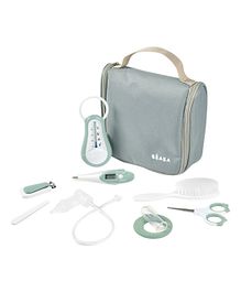 Beaba Hanging Toiletry Pouch With 9 Accessories - Green