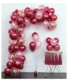 AMFIN Metallic Balloons Pink - Pack of 117