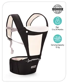 Babyhug Imperial 5 in 1 Hip Seat Baby Carrier-Black