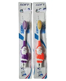 Yunicorn Max Santa Kids Toothbrush Pack of 2 (Colour may vary)