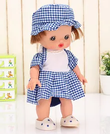Speedage Tokyo Friends Doll With Blue Cap Checks  Colour May Vary - Height 25.5 cm