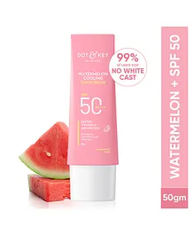 Dot & Key Watermelon Hyaluronic Cooling Sunscreen SPF 50 PA Plus For Moisturised Skin UV Plus Blue Light Protection - 50 g