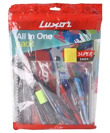 Luxor All In One Pack Stationery Kit - Multicolour