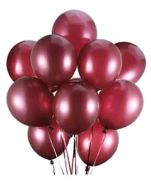 AMFIN Metallic Balloons Maroon - Pack of 25
