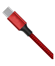 Hammer Unbreakable 3.1A Fast Charging Braided Micro Cable 1 Meter - Red