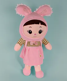 Dukiekooky Kids Bunny Doll Soft Toys Pink - Height 50 cm