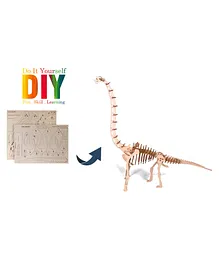 LIME SHADES 3D Model of Brachiosaurus Dinosaur - Beige