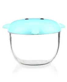 Melii Shark Shape Snack Container with Lid - Blue