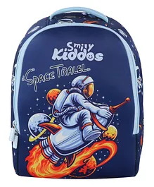 Smily Kiddos Space Theme  Junior Bag Blue - 14 Inches