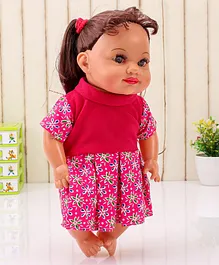 Spedage Fashion Doll Flower Print (Colour & Print May Vary)- Height 30.5 cm