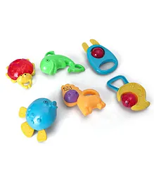 Bliss Kids Animal Shaped Rattles Pack of 6 ( Color and Shape May Vary)
