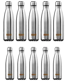USHA SHRIRAM Insulated Stainless Steel Water Bottle Pack of 10 Silver - 7500 ml