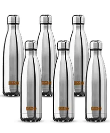 USHA SHRIRAM Insulated Stainless Steel Water Bottle Set of 6 - 1000 ml each