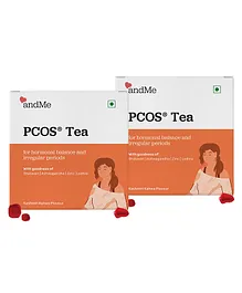 andMe Pcos Pcod Tea Kashmiri Kahwa Flavour Pack Of 2 - 60 tea bags