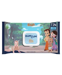 Bumtum Baby Wet Wipes With Lid - 72 Wipes