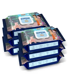 Bumtum Baby Wet Wipes with Lid Paraben & Sulfate Free Pack of 6 - 432 Wipes