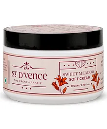 St. D'vence Sweet Meadow Soft Cream-24hr Intense Moisturization Non Greasy Lightweight Paraben & Mineral Oil Free - 200 g