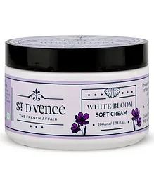 St. D'vence White Bloom Soft Cream 24hr of Intense Moisturization Non Greasy Lightweight Paraben & Mineral Oil Free - 200 g