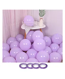 AMFIN® (Pack of 100) Pastel Colored Balloons Birthday /Baby Shower /Party Decoration etc. - Purple