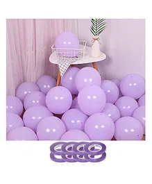 AMFIN Pack of 200 Pastel Colored Balloons - Purple