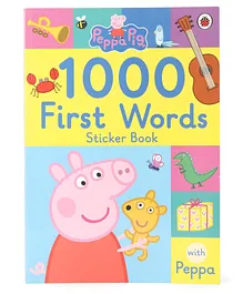 Peppa Pig 1000 First Words Sticker Book by Ladybird - English