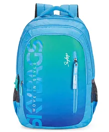 Skybags Riddle School Backpack with Rain Cover Gradient Blue - Height 20 Inches