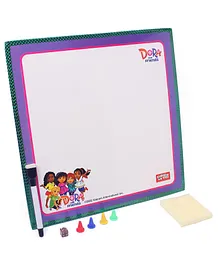 Dora & Friends 2 In 1 My Fun Board White Board Slide & Ladder Game - Purple & White