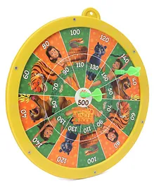 Jungle Book 2 In 1 Round Magnetic Dart Board & Game Board Large (Colour and Print May Vary)